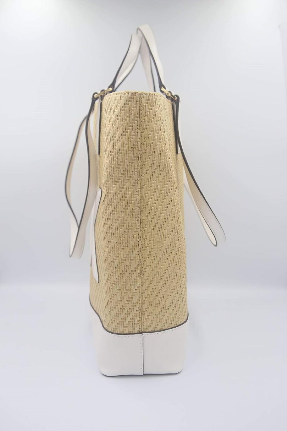 Miniatura 3 de MICHAEL Michael Kors Paja Python Capsule Kelli Large Dbl NS Tote Optic White Blanco óptico NS