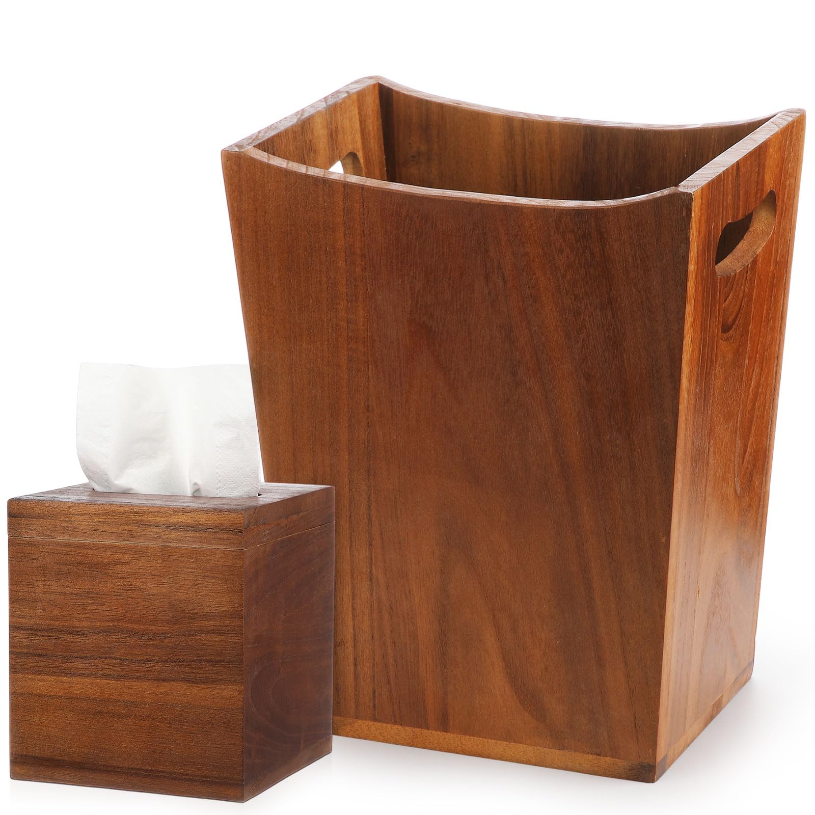 Amazon.com: Reallnaive 2 Pcs Trash Can Wastebaskets and Tissue Box
