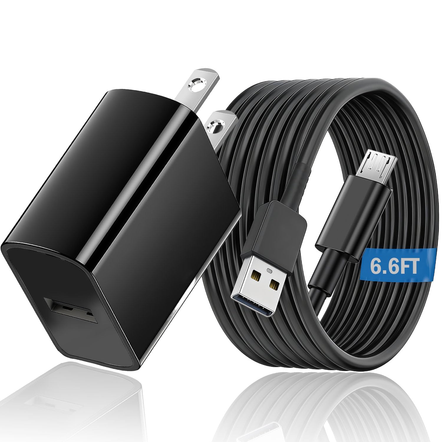Cavo USB Micro 2m + 5V2A +3m (Micro, 6.6ft)