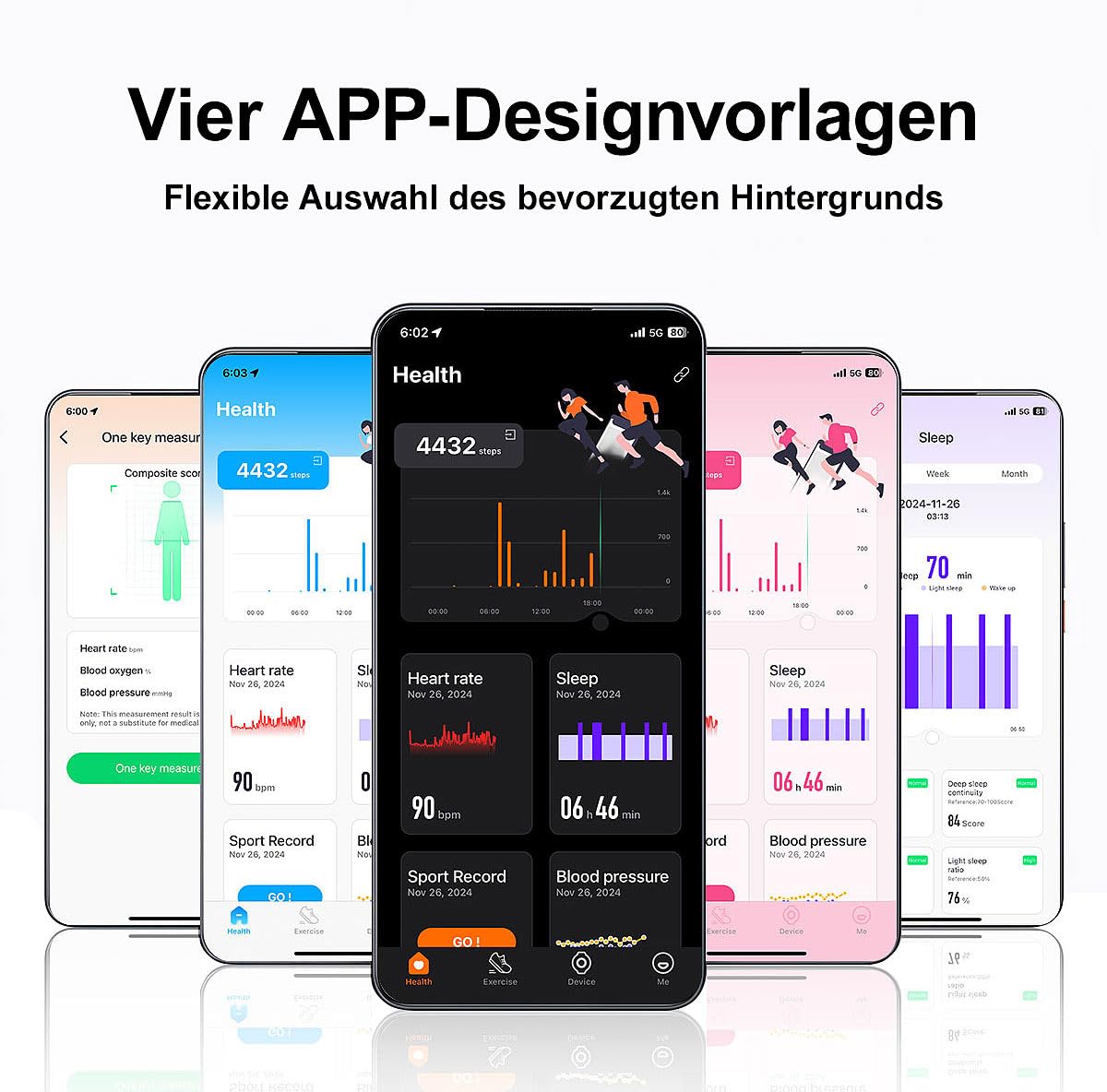 Newgen Medicals Smart Band: Smartes Fitnesstracker-Armband mit App, 150 mAh, bis 20 Tage, IP68 (Fitnesstracker ohne Display, Schrittzähler Armband unauffällig, Gadget)