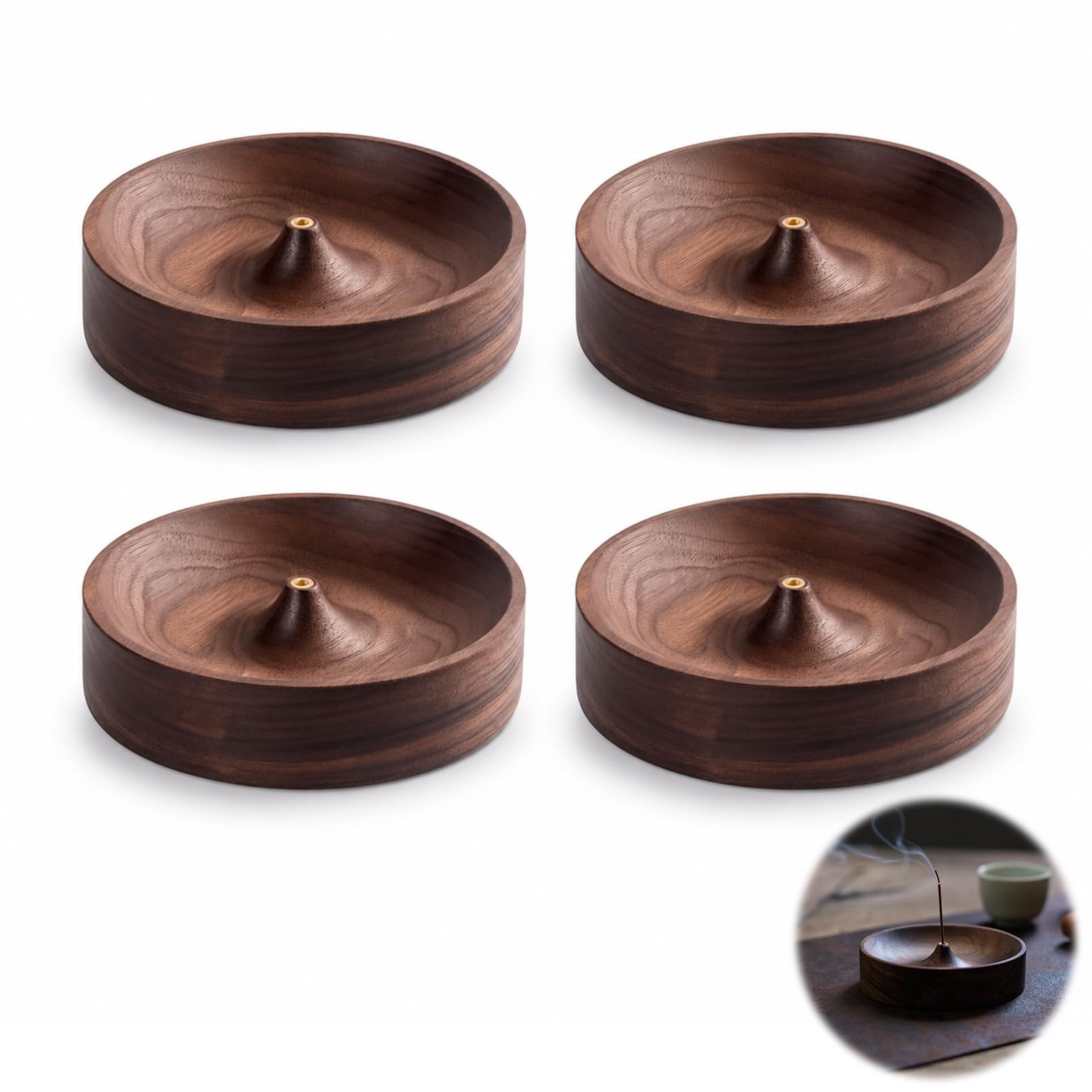 Incense Stick Holders, Black Walnut Incense Holder (4)
