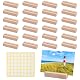 Birshe 24 Pieces Natural Wood Photo Holder Card Holders with 56 Glue Dots for Restaurants, Weddings, Banquets and Parties Product Image 1