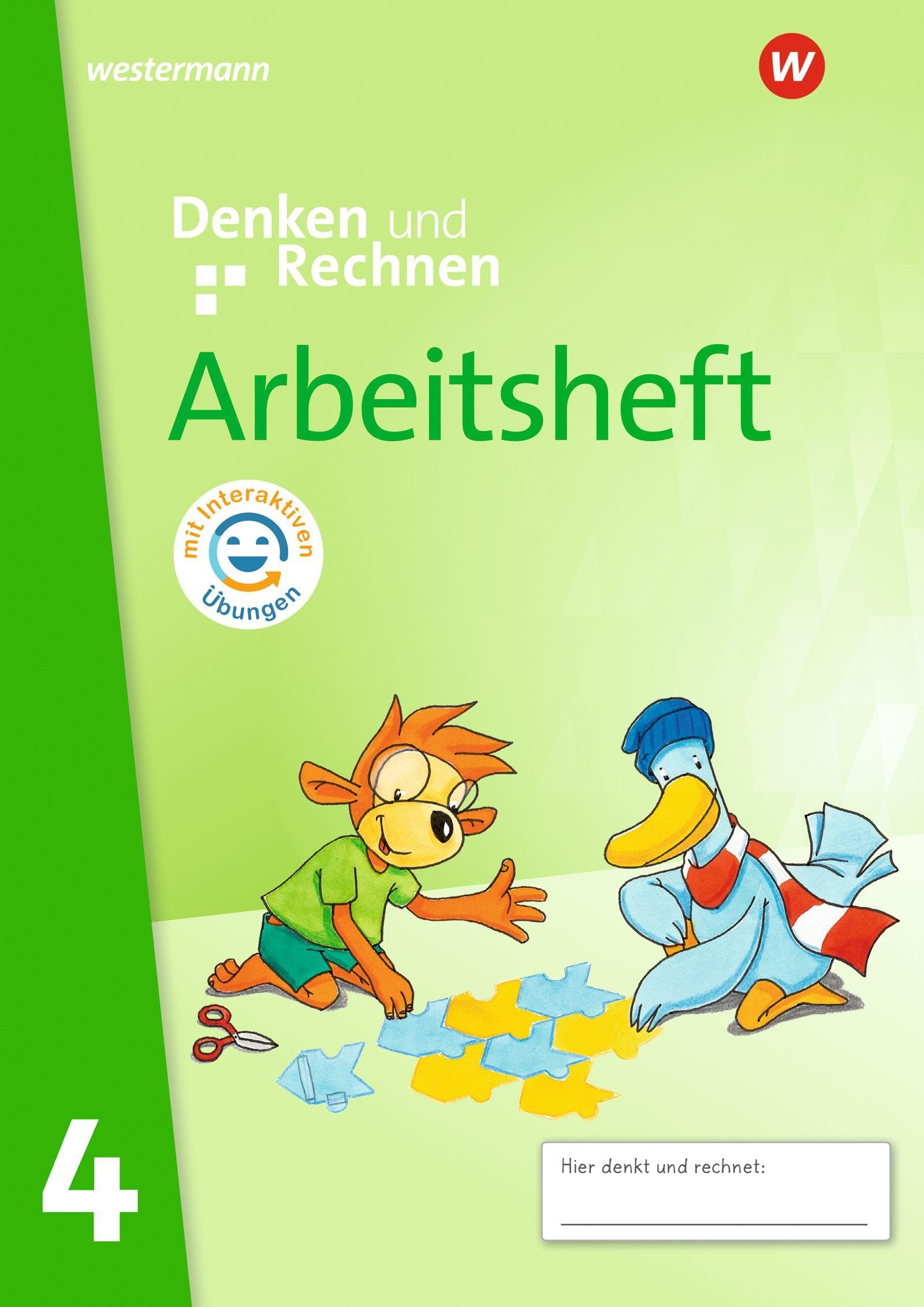 Denken und Rechnen Arbeitsheft 4 mit interaktiven Übungen. Allgemeine Ausgabe: Ausgabe 2024