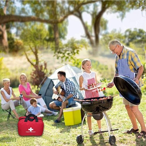 Miniatura 5 de AOUTACC Paquete de 3 kits de primeros auxilios de nailon, bolsa de primeros auxilios compacta y ligera para emergencias en el hogar, oficina,