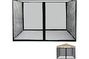 Mosquito Net for 10' x10' Patio Gazebo, Outdoor Netting for Awning Screen Room