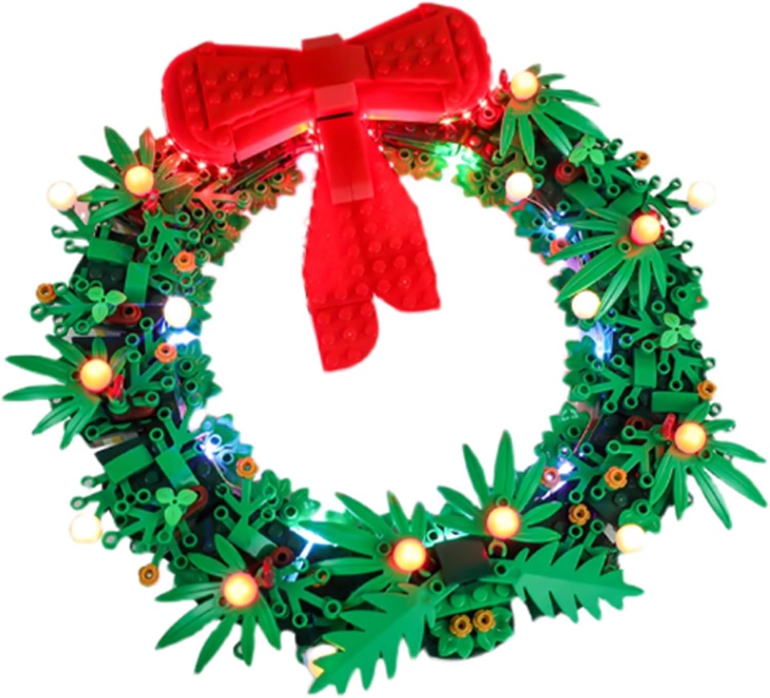 LED Lighting Kit Compatible with Lego 40426 Christmas Wreath Series LED Light Set (Model Kit Not Included - Lighting Components Only) (Remote Control Style)