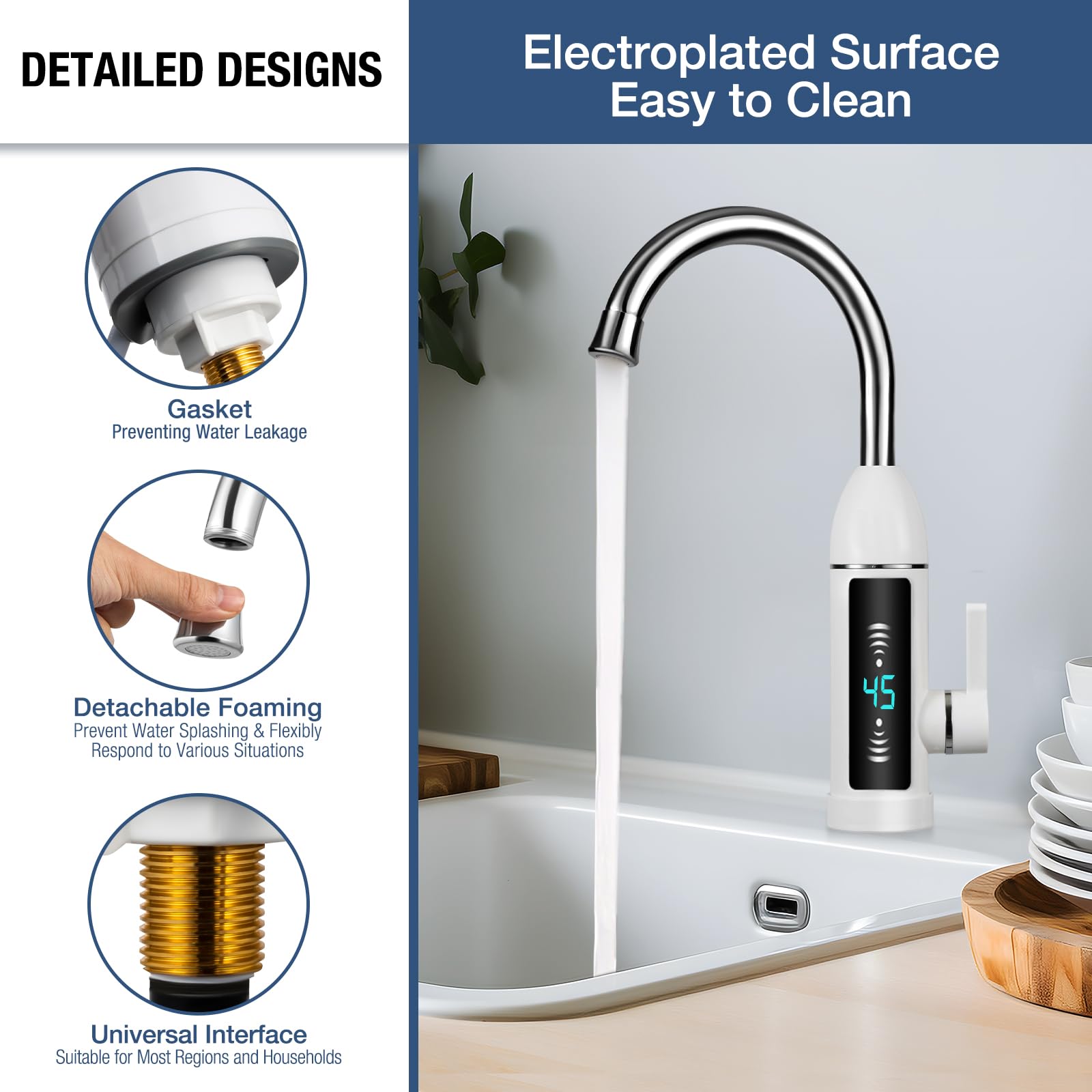 Canilla Electrica Griferia De Cocina En Easy Calentador Llave