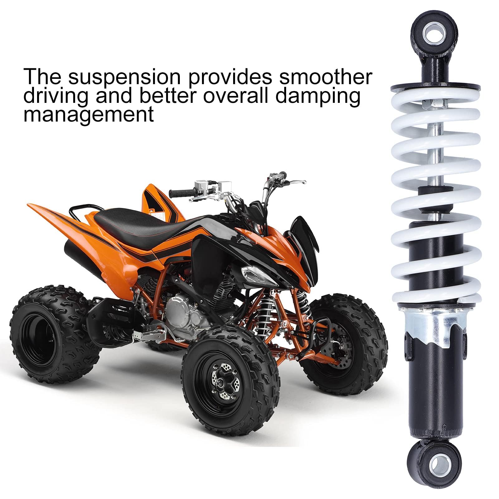 Amortiguador de Motocicleta, Amortiguador de Suspensión Universal de 250mm Resorte de Choque para 50cc 70cc 90cc 110cc Dirt Pit Bike Ciclomotor Quad (2Pcs)