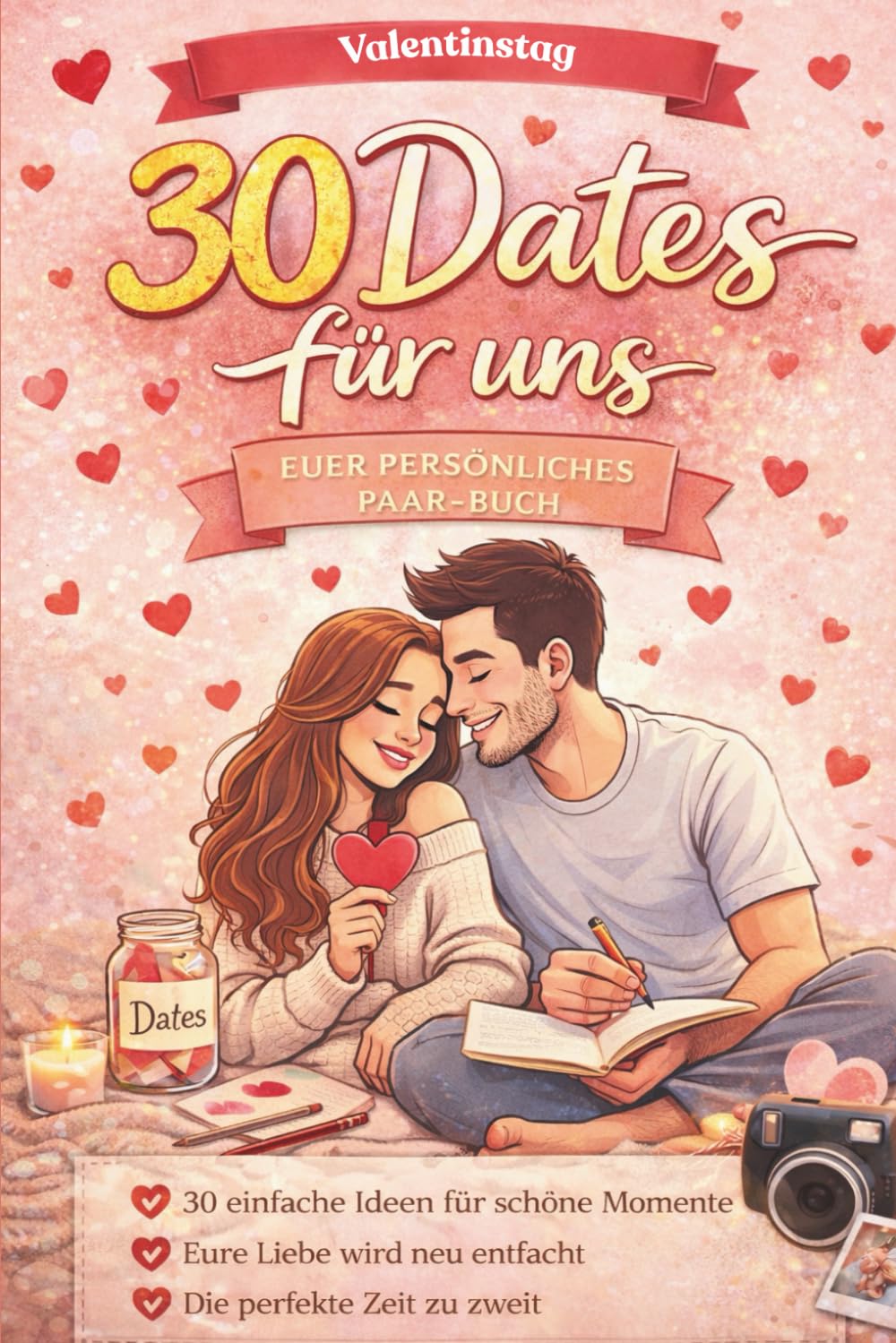 30 Dates für uns – Euer persönliches Mitmachbuch für Paare: 30 kleine Dates zum Ausfüllen, Erleben & Erinnern