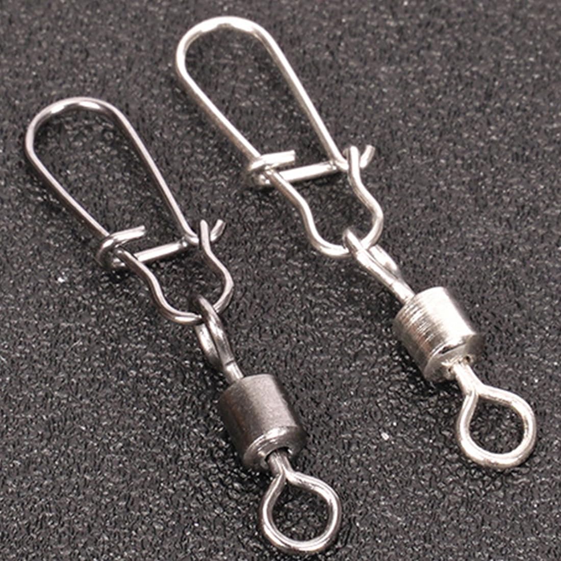 Girelle Da Pesca 100 Pezzi - Moschettoni #14 A #6, Per Acqua Dolce E Salata, In Scatola Portatile - Foto 11