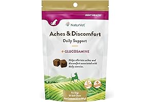 NaturVet Aches & Discomfort Dog Supplement: Willow Bark for Canine Joint Health