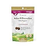 NaturVet Aches & Discomfort Dog Supplement Plus Glucosamine, Boswelia, White Willow Bark – Supports Canine Joint Health, Function – Helps Relieves Exercise Aches for Dogs – 30 Ct. Soft Chews