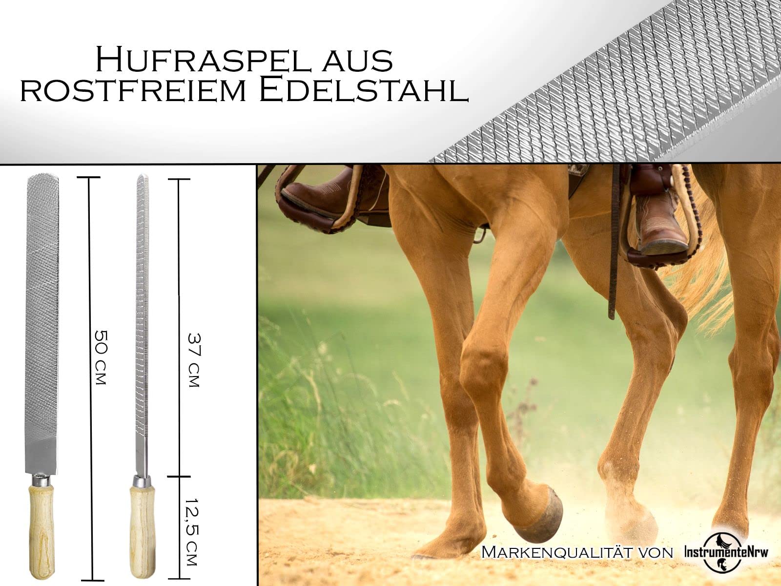 Hufschmied Werkzeug Set 3-teilig Hufmesser Hufzange Hufraspel doppelseitig