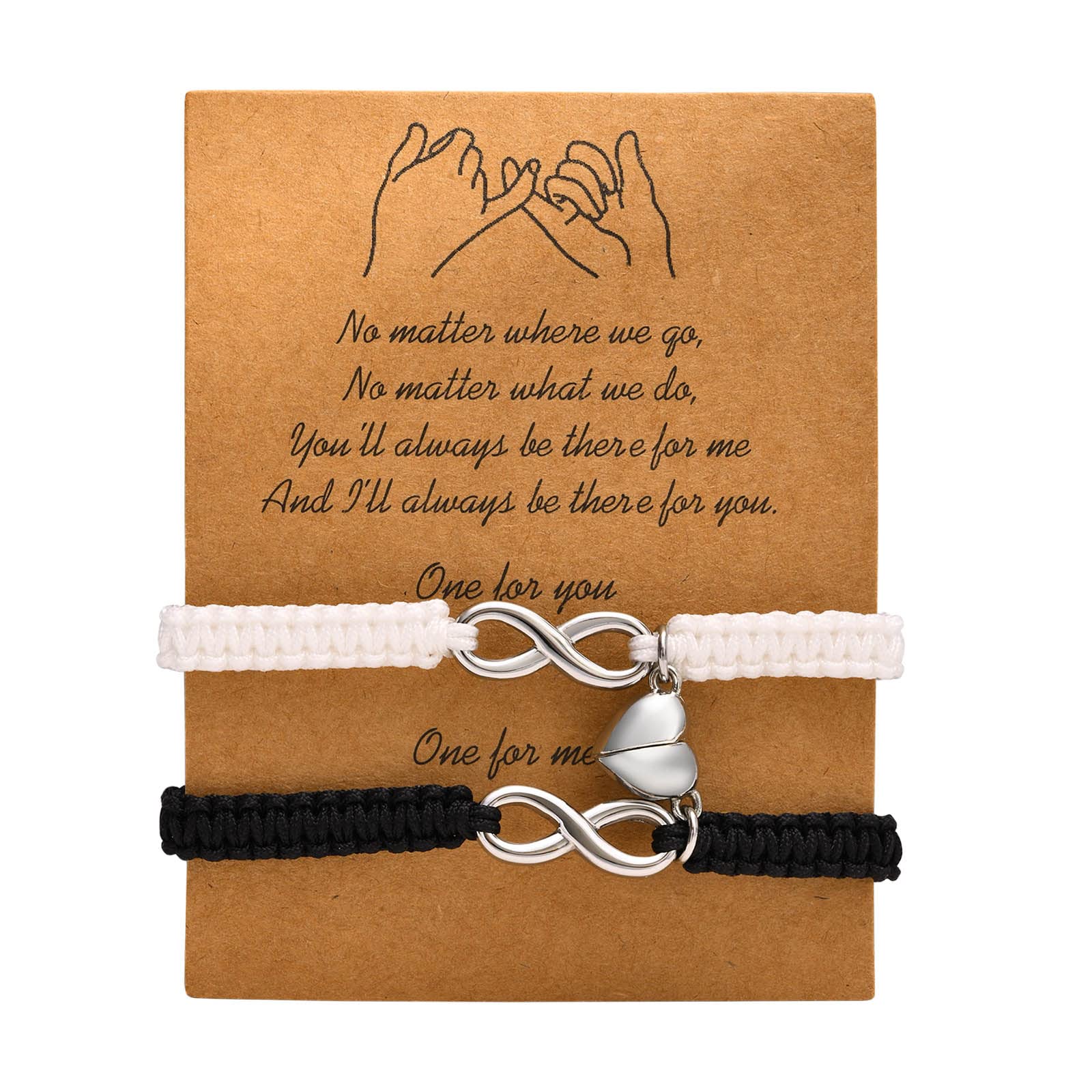 XUANPAI Infinity Matching Couple Bracelet, Bracelets for Lover Family Sisters, Handmade Rope Friendship Cuff Braided Adjustable Bangles Eternal Love Gifts for Women, Stainless Steel (B0B82J58DM) Amazon Price History, Amazon Price Tracker