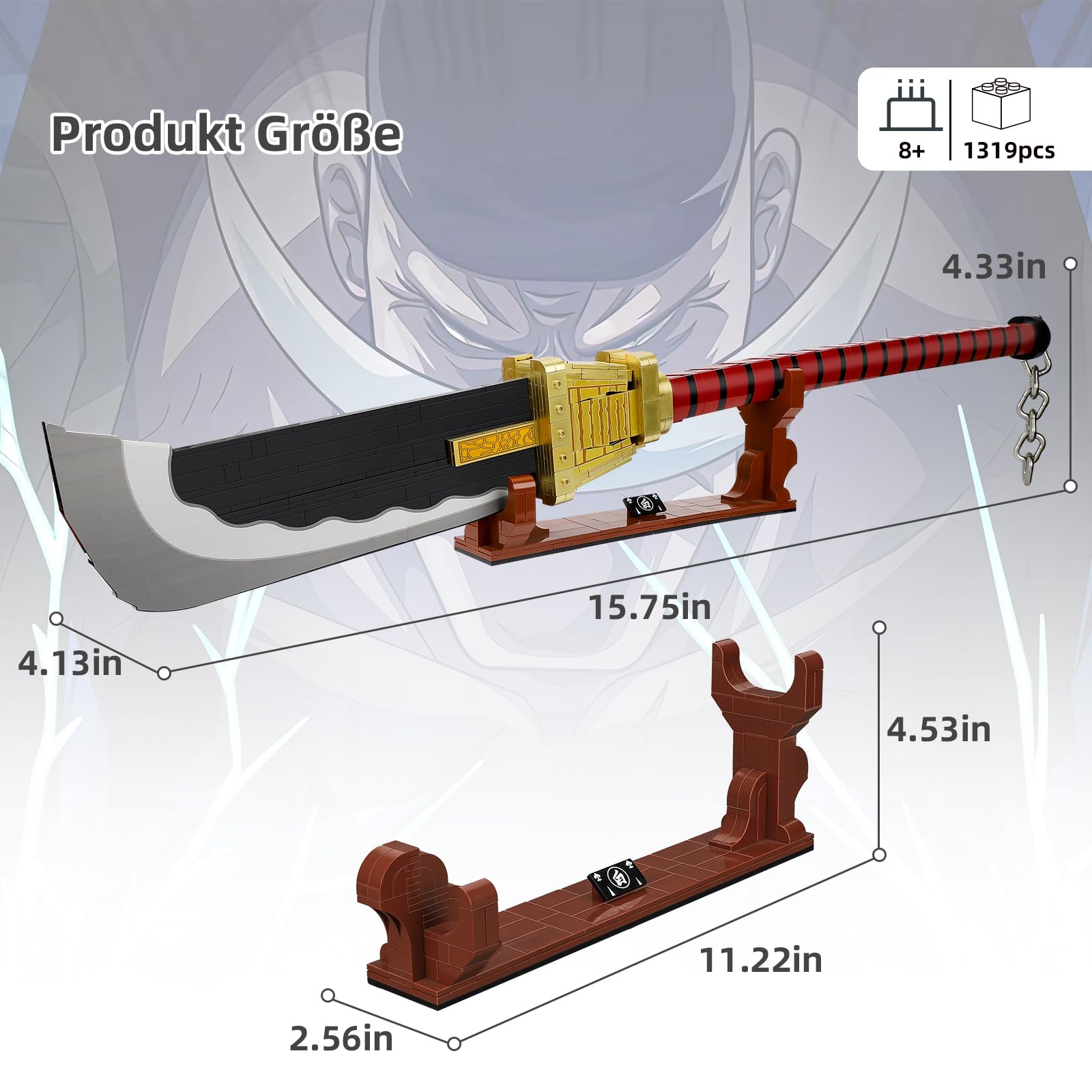 NAYIHOOP Demon Slayer Swords Building Sets Cosplay Anime Tomioka Giyuu Katana For Adults Compatible With Lego - View #7