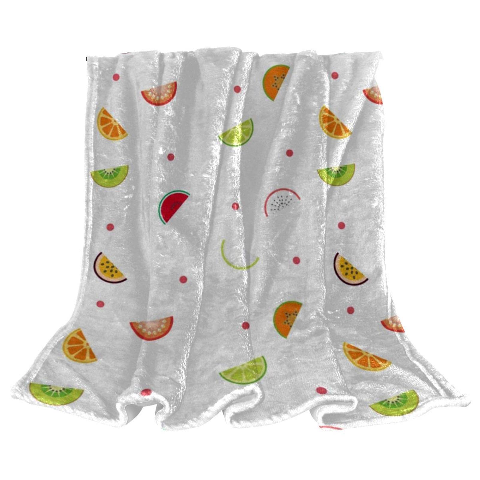 Couverture de lit moelleuse orange et papaye jeté de lit enfant doux
