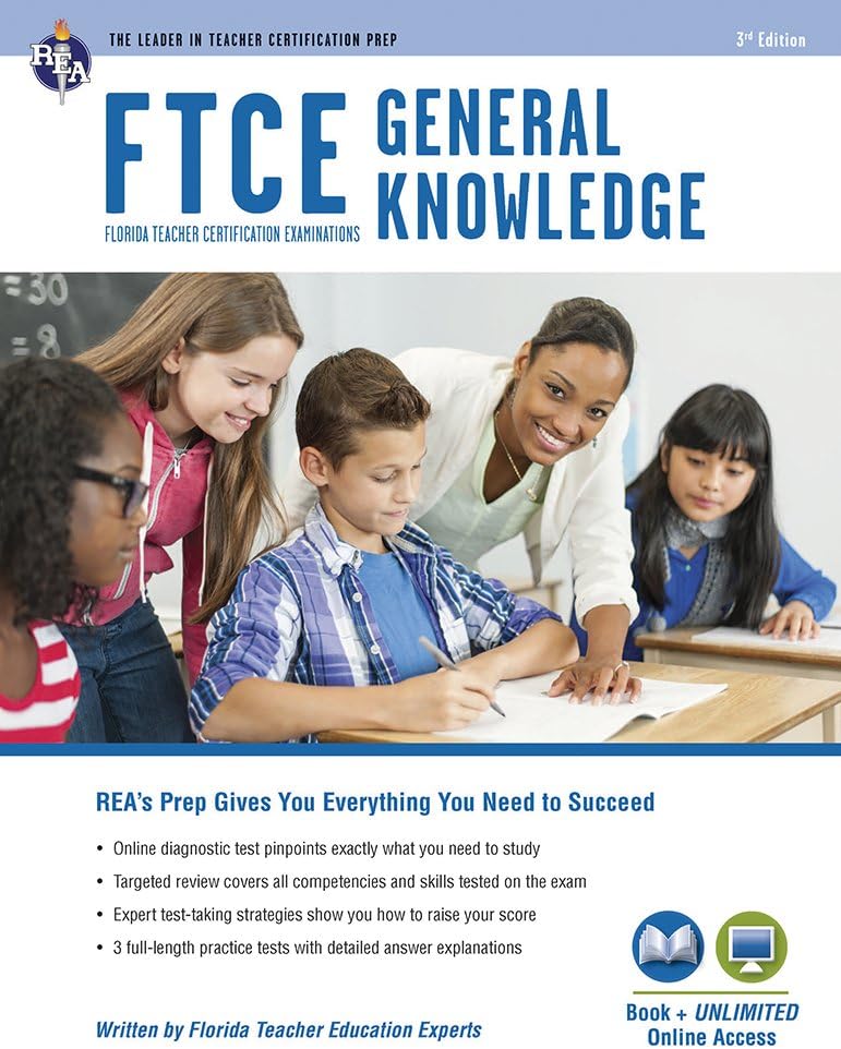 FTCE General Knowledge Book + Online (FTCE Teacher Certification Test Prep)