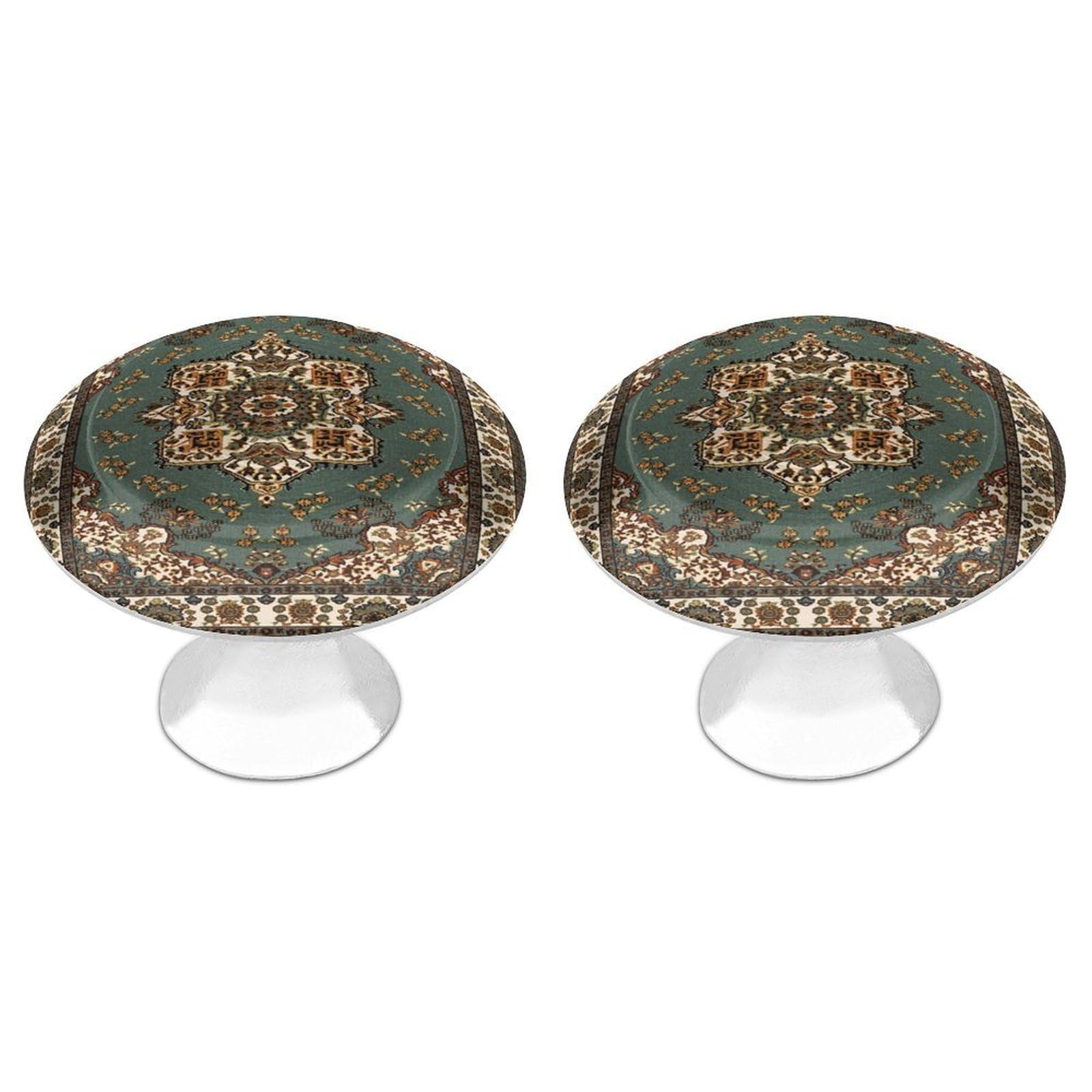 FekiLoot Oriental Traditional Cabinet Knob Kitchen Drawer Knob Stainless Steel Round Drawer Pulls Modern Cabinet Hardware Vintage Dresser Drawer for Kitchen Bathroom Closet Dresser Cabinets