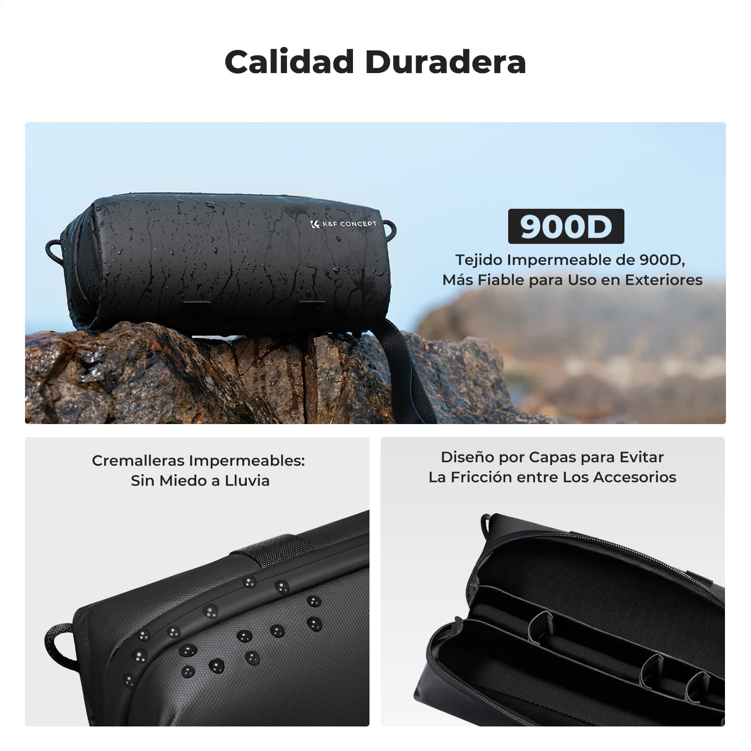 K&F CONCEPT Bolsa de Transporte para dji OSMO Pocket 4/3, Estuche de Almacenamiento, Funda Impermeable Portátil Compatible con dji OSMO Pocket 4/3 Creator
