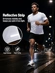 HIBETY Men's 1/5 Pack Activewear T-Shirts Quick Dry Moisture Wicking Breathable Athletic Shirts for Gym Running Workout
