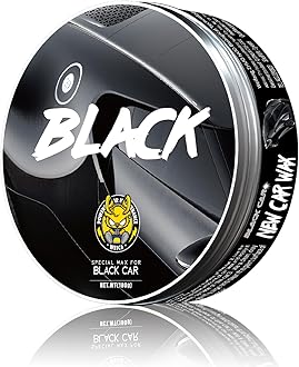 Black Car Wax Kit - Carnauba Cleaner, Scratch Resistance Auto Ceramics Coating for Faster Detailing and Lasting Shine - 180g With Waxing Sponge and Towel