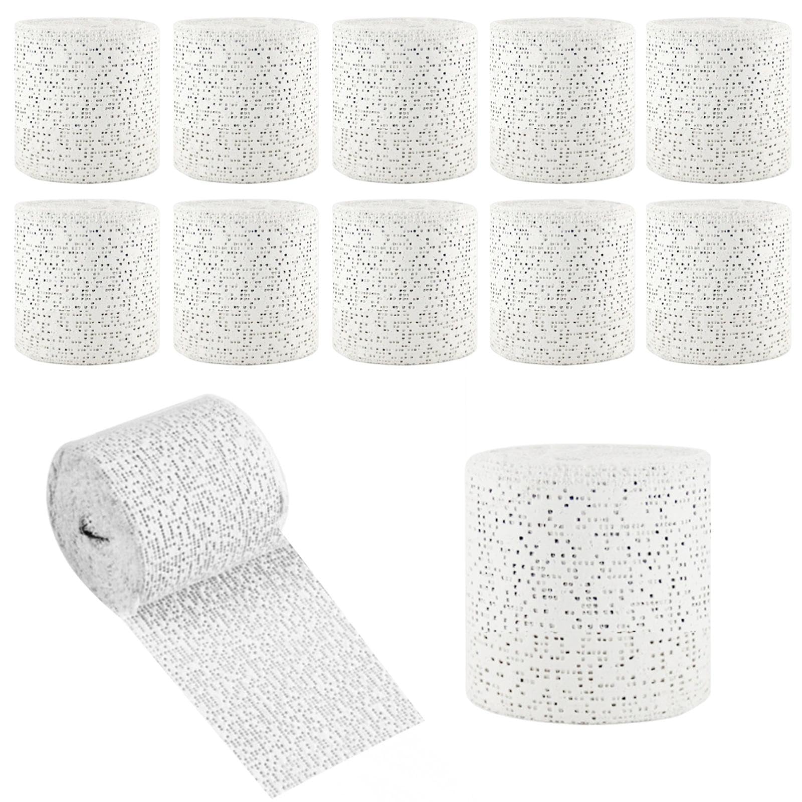 12 rolek bandaży gipsowych do majsterkowania, 5 cm x 2,7 m, bandaże gipsowe, odcisk brzucha, zestaw rolek gipsowych, szybkoschnące, do modelarstwa, sztuki
