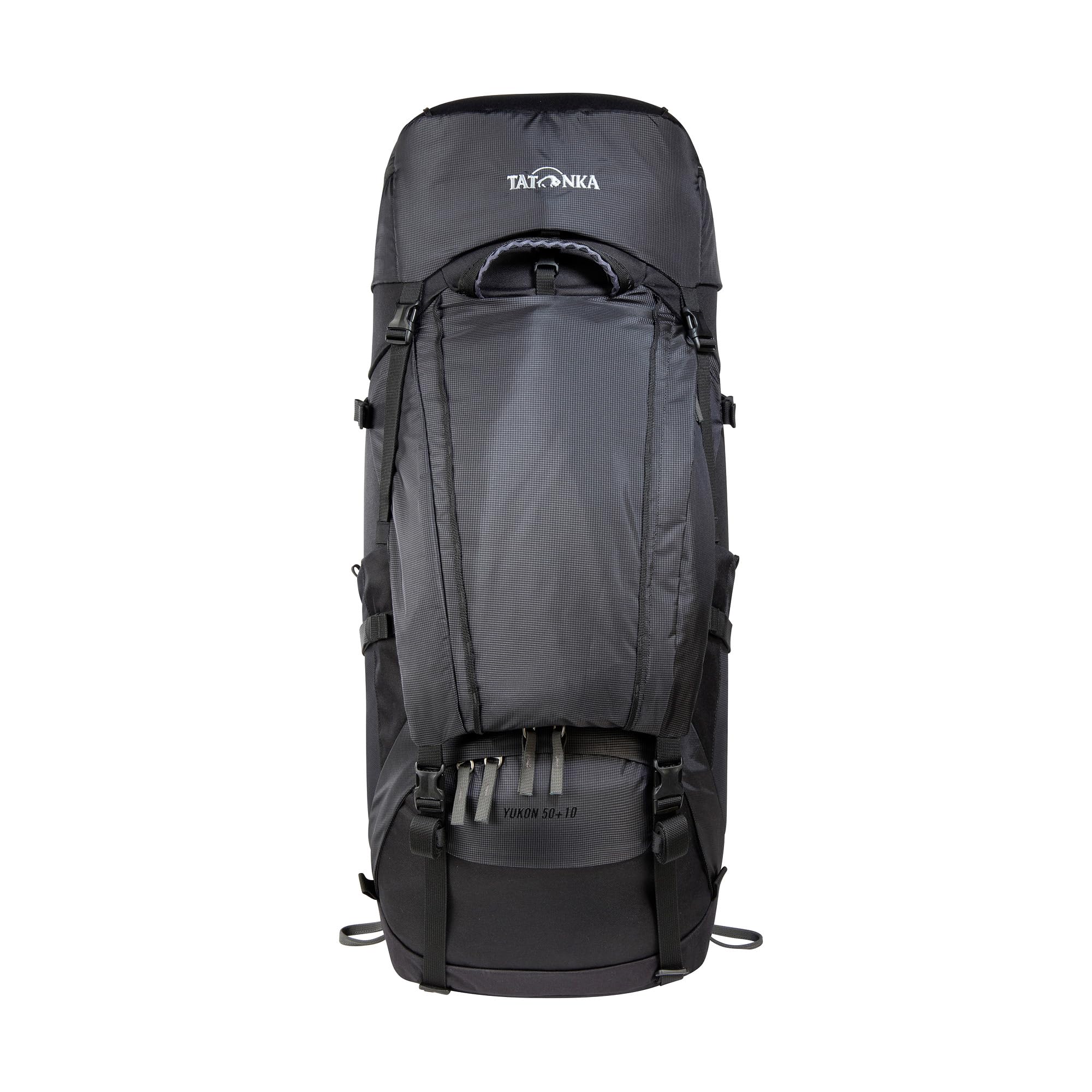 Tatonka Yukon 50+10 - Trekkingrucksack mit Frontzugriff, verstellbarem Rückensystem, extra Bodenfach, Regenhülle und 60 Liter Volumen