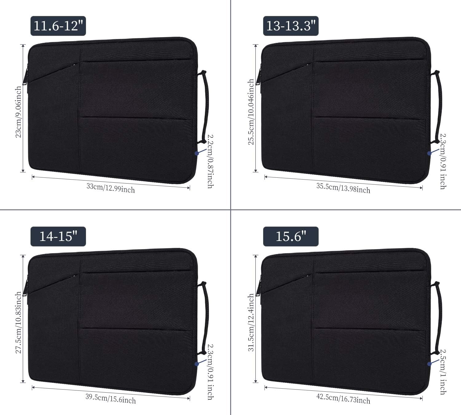 imComor 11.6 12 اینچی لپ تاپ آستین کیف دستی