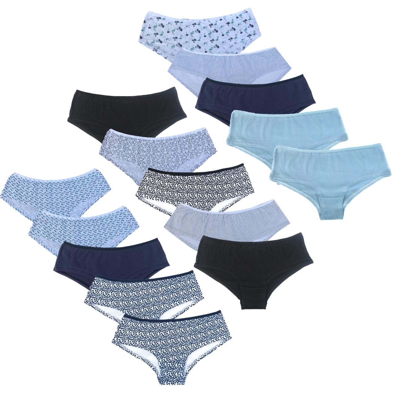 Genericreal - 15-Value Pack Essentials Cotton Comfort Women's Panties: German Quality, Oeko-Tex Certified Cotton Material Underwear Set | Made For real Germany