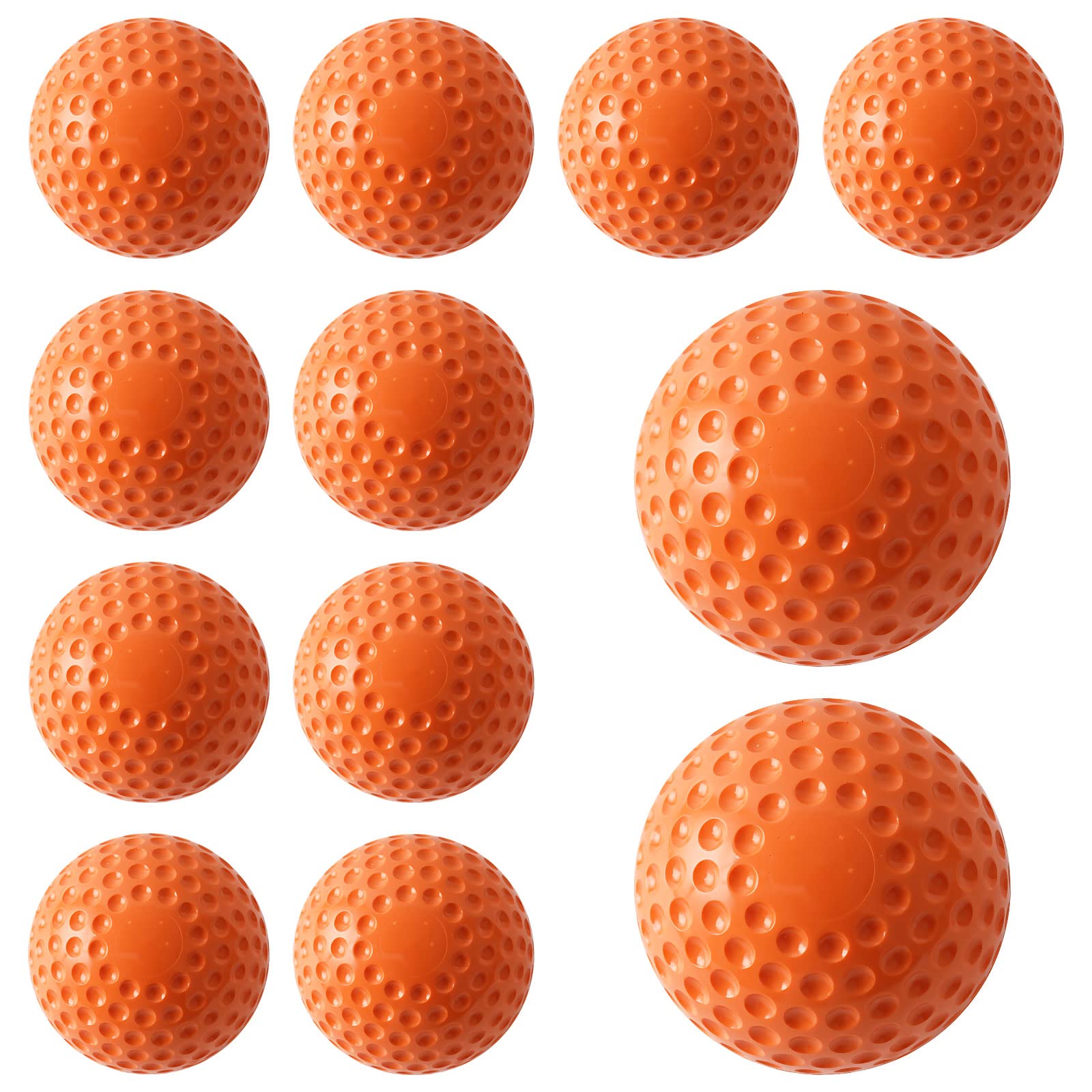 GKK 12 Pack Pitching Machine Softballs,12-Inch Pitching Machine Softballs for Hand-Eye Coordination, Hitting and Fielding Practice