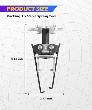 SCUARI Spring Compressor Tool,Car Accessories Valve Spring Compressor,Automotive Tools,Valve Spring Tool Removes Value Springs Without Remove Cylinder Head,Universal Fit for Most Car,Van,Truck