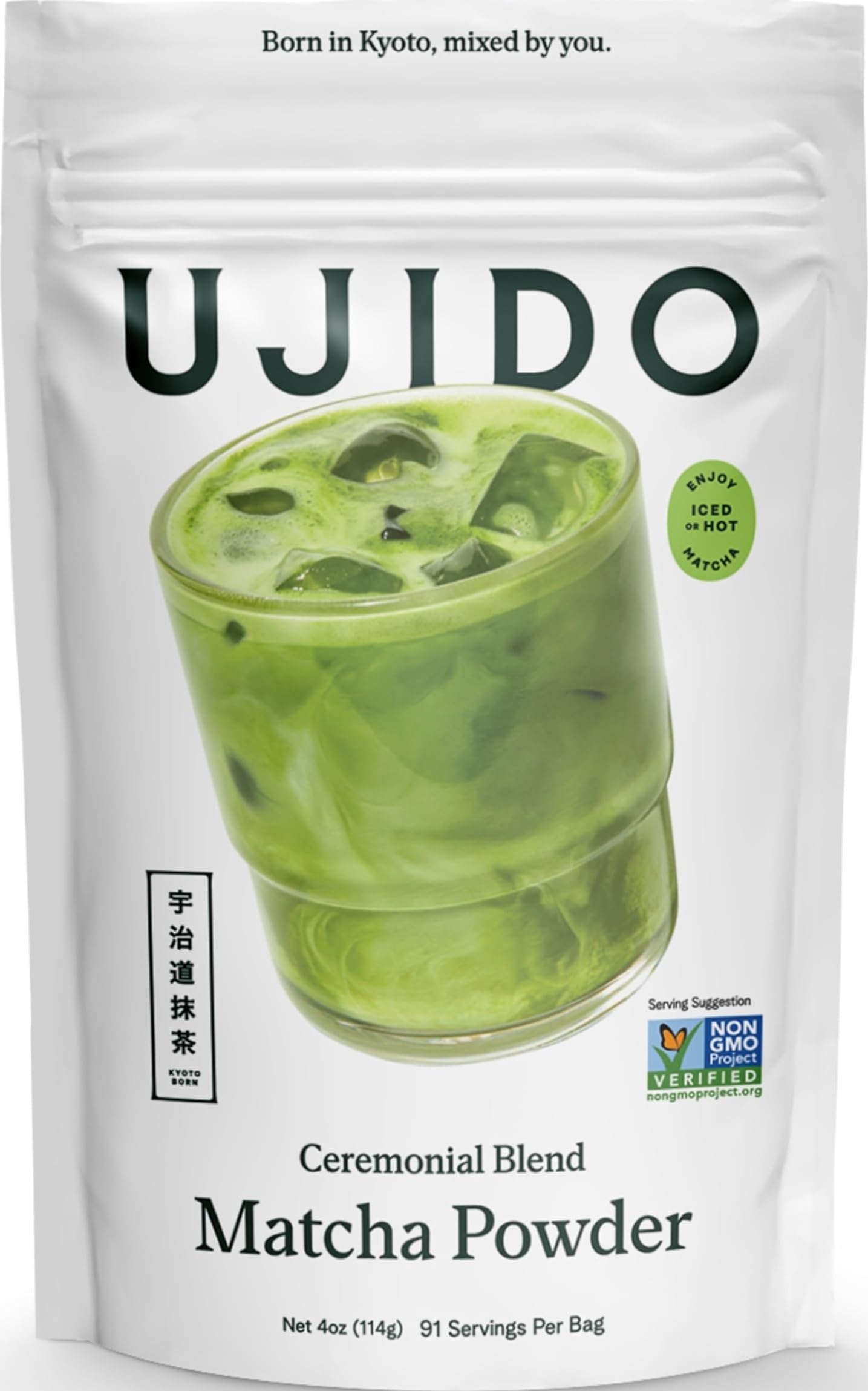 Ujido The Path of Zen Mélange de cérémonie en poudre de thé vert matcha japonais (118 ml)