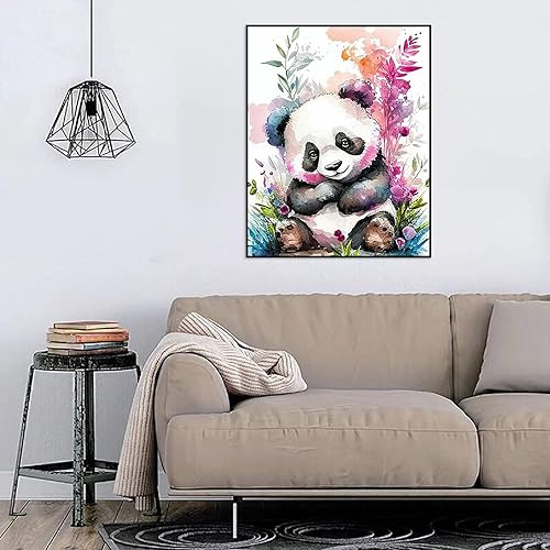 Miniatura 4 de Panda - Kits de arte de diamantes 5D para adultos principiantes, arte de puntos de diamante redondo de taladro completo para adultos, pinturas de