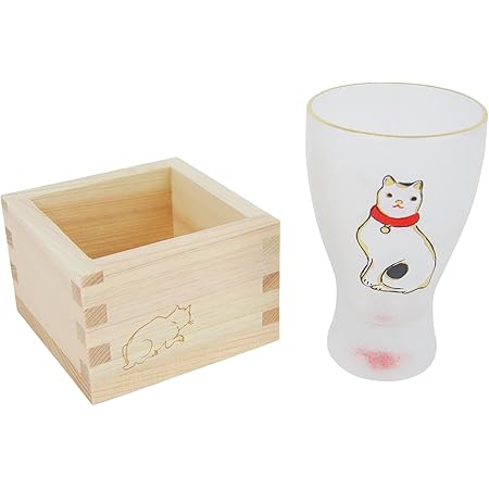 Amazon Co Jp アデリア 江戸猫ぐらす 枡酒グラス ねこぐらす 100ml ねこ 6615 ホーム キッチン
