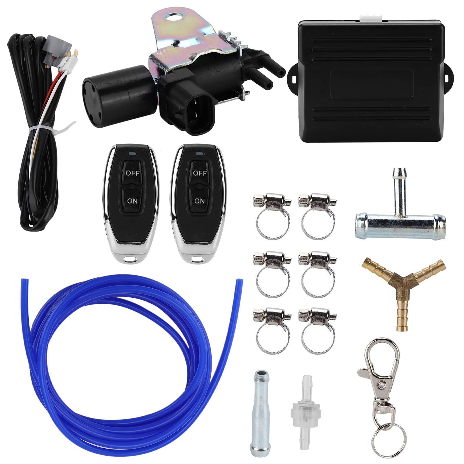 Kit di Controllo Universale per Valvola di Scarico Applicazione per Auto con Telecomando per Vuoto