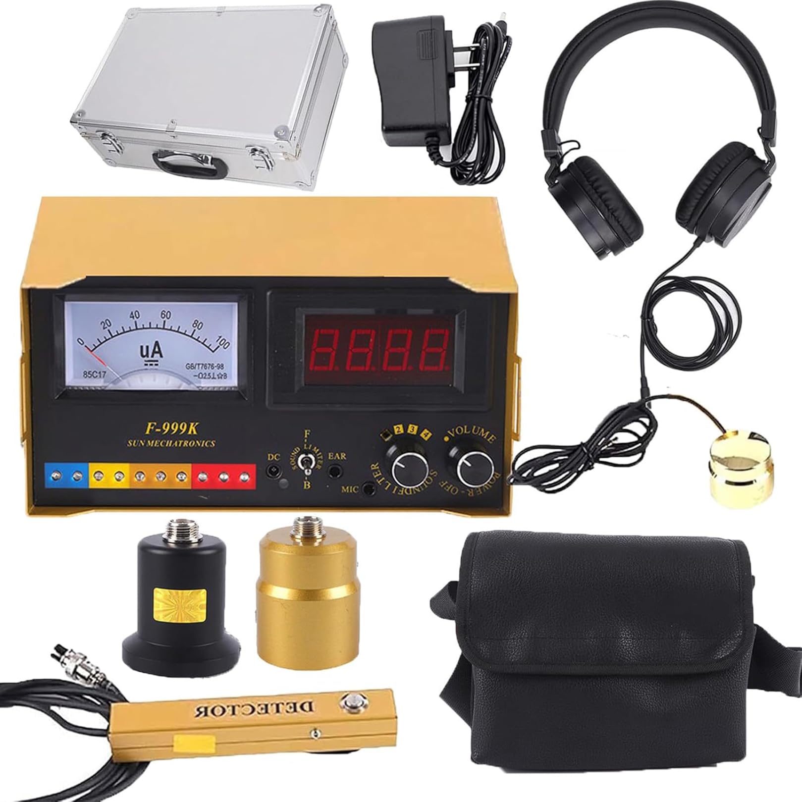 Groundwater Leak Detector, Water Leak Geophone Sensor, Accurate and Reliable Water Leak Sensor，F-999K Water Pipe Leakage Detector