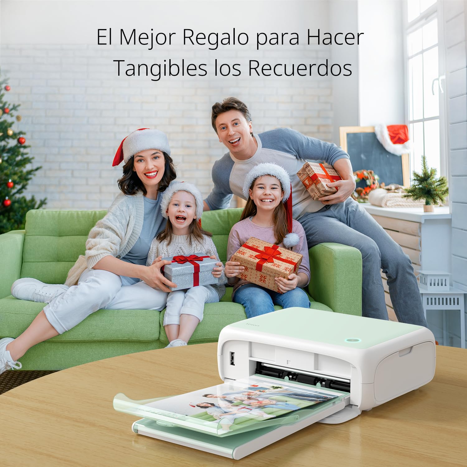 YOTON Impresora Fotos Movil, Impresora Portatil con 54 Papel de Impresión (4"x6"), Conexión Wi-Fi, Imprimir Foto de Identidad y Impresión de Vídeo AR, para iOS/Android/PC (Sistema Mac no Compatible)