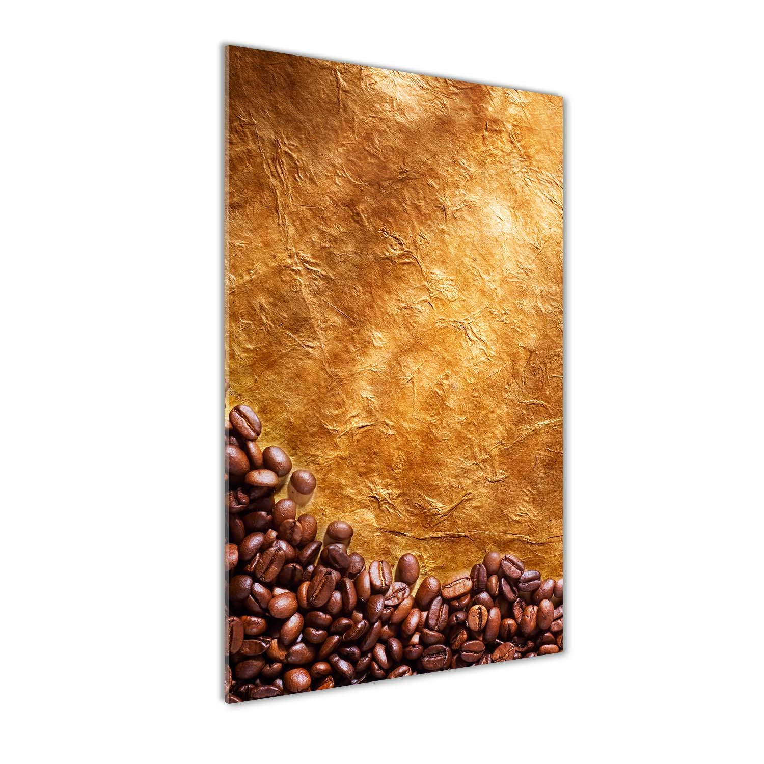 Impression sur verre acrylique Tulup 60x120 cm - Tableau plexiglas grains de café brun