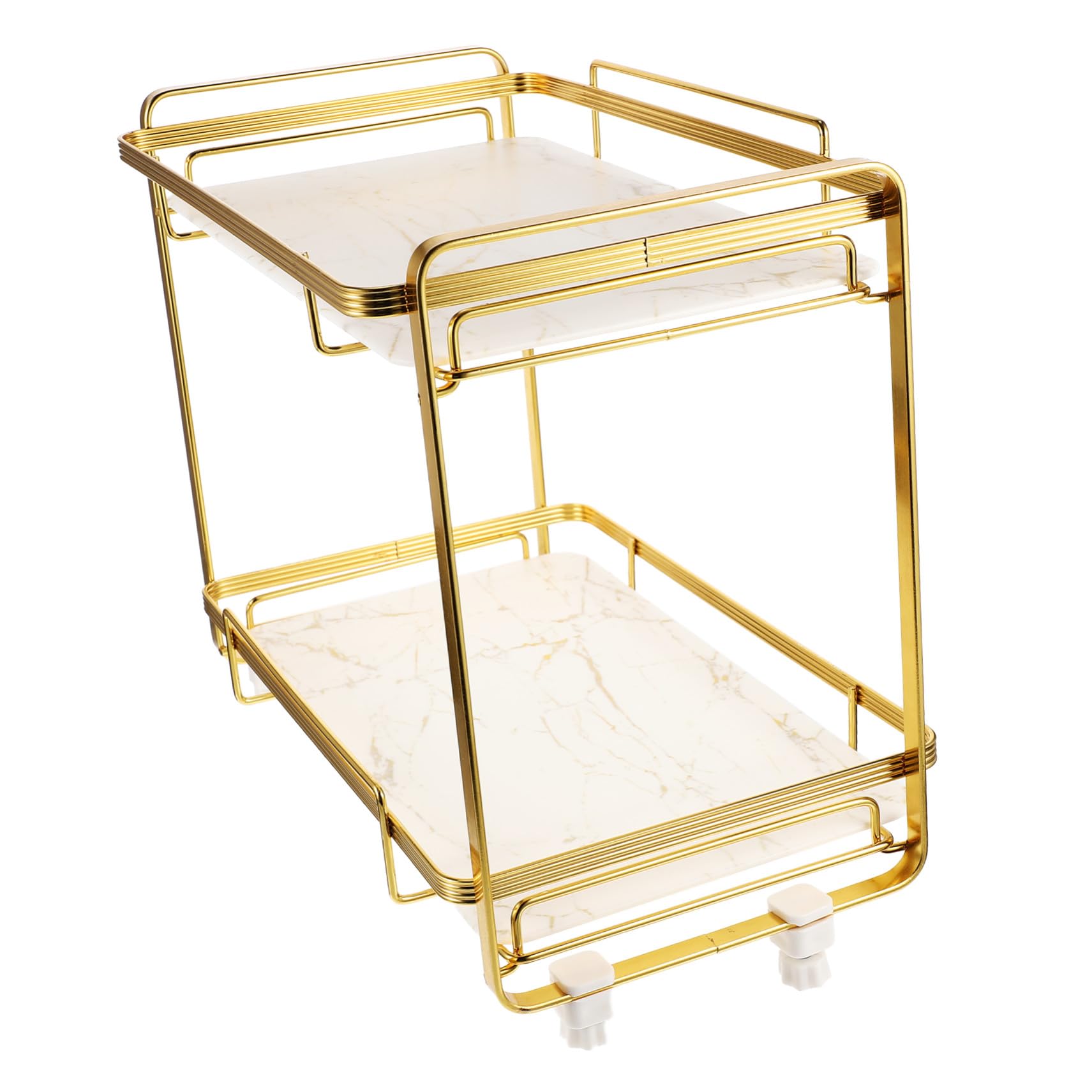 Mensola da Bagno Doppio Effetto Marmo Organizer per Cosmetici e Prodotti per l'Igiene Personale Ripiano Stabile e Facile da Installare per Cucina e Bagno