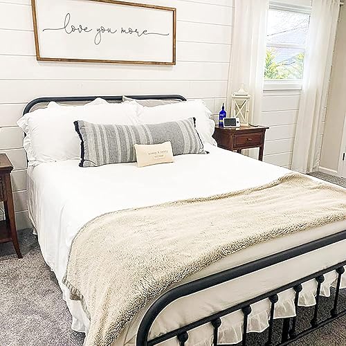 Miniatura 11 de 10x20 inches, Love You More Sign - I Love You More - I Love You More Sign - Above Bed Decor - Signs For Above Bed - I Love You Sign - Love You More