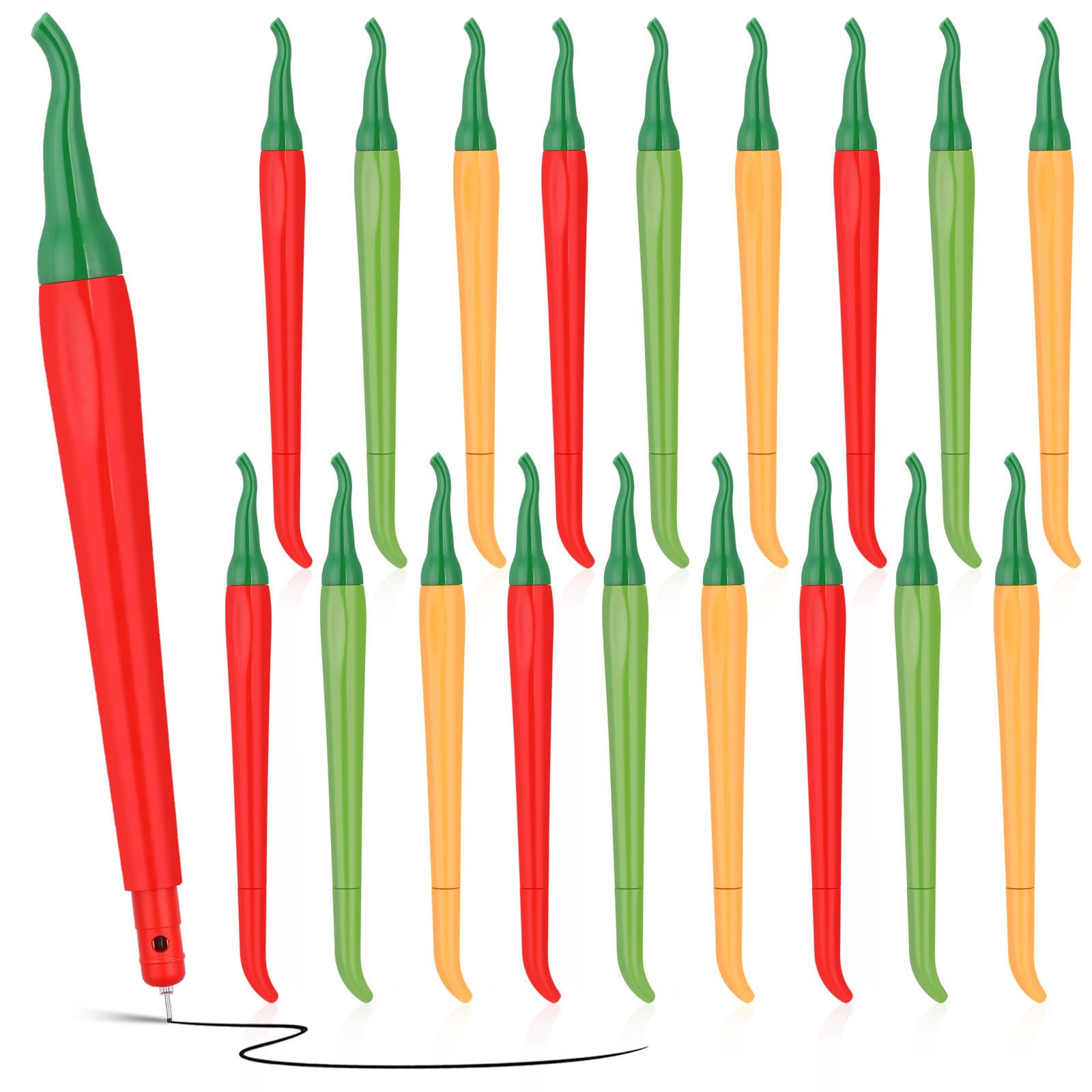 HOMSFOU 3 Set Penne Gel Cancelleria Adorabile Per Studenti Scrittura E Resistente Design E Confortevole Per Ufficio E Scuola 18 Pezzi * 3