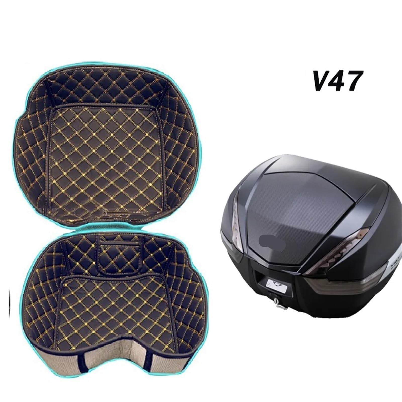 Wivplex,dla GIVI V47 GIVI V47 B27 B32 E300 Wkładka do kufra bagażnika Wewnętrzny pojemnik Tylna kufer Ochraniacz bagażnika Wkładka do kufra Torba Wyściółka kufra bagażnika(GIVI E45)