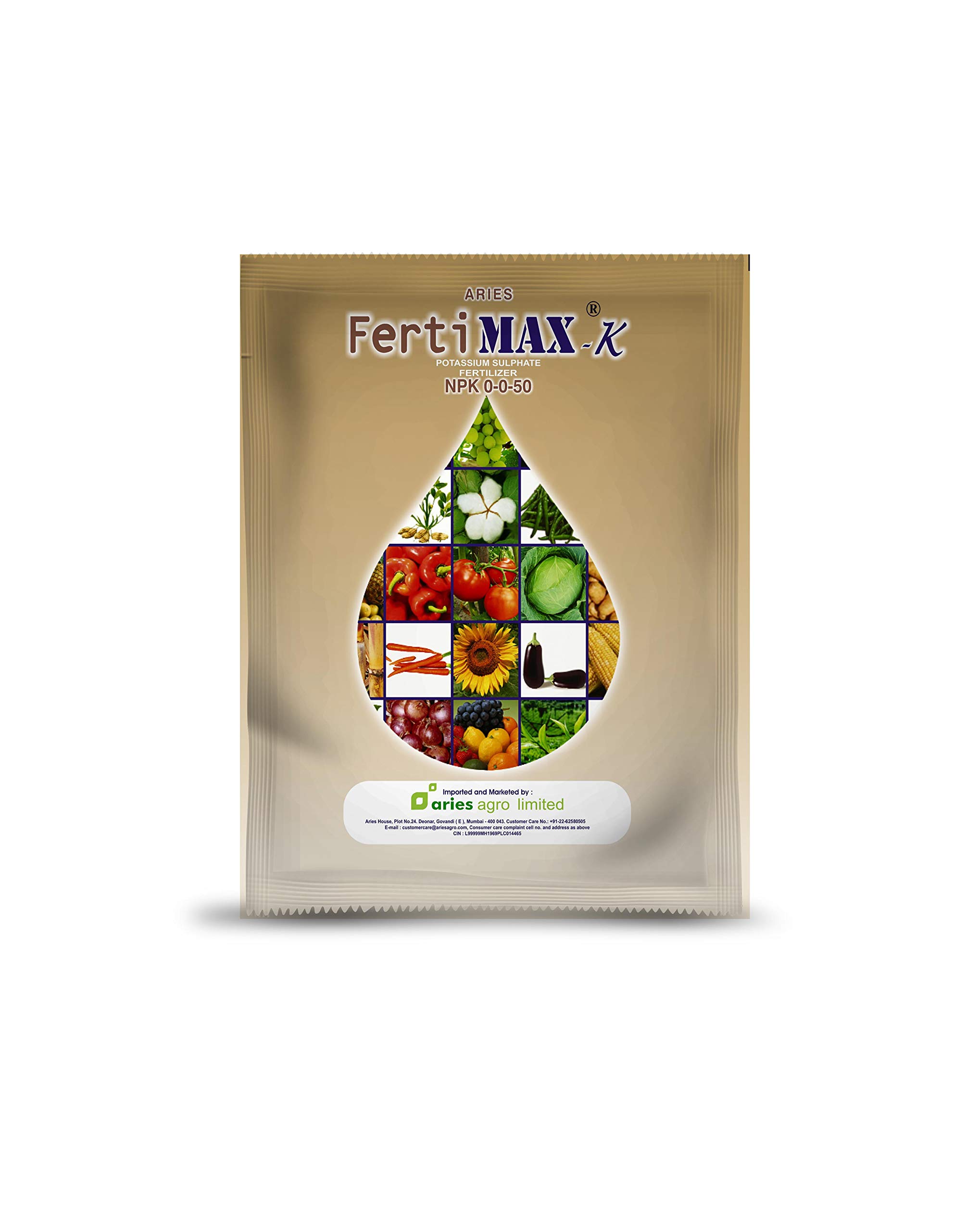 Aries Fertimax 0:0:50 | Aries Agro | NPK Fertilzer | Water Soluble | Drone Compatible | Potassium Sulphate (B0CKF3KC4H) Amazon Price History, Amazon Price Tracker