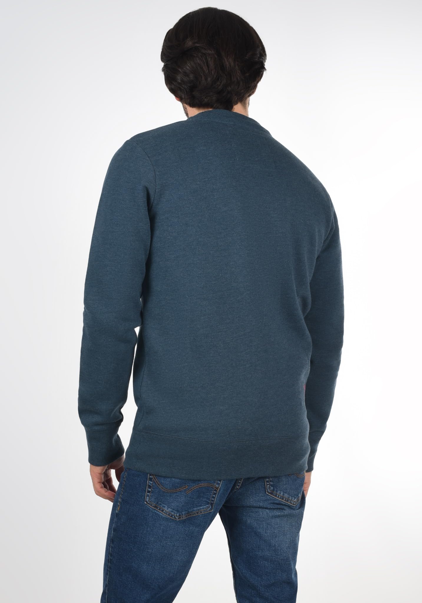 !Solid Benn Felpa Maglione Pullover da Uomo con Girocollo