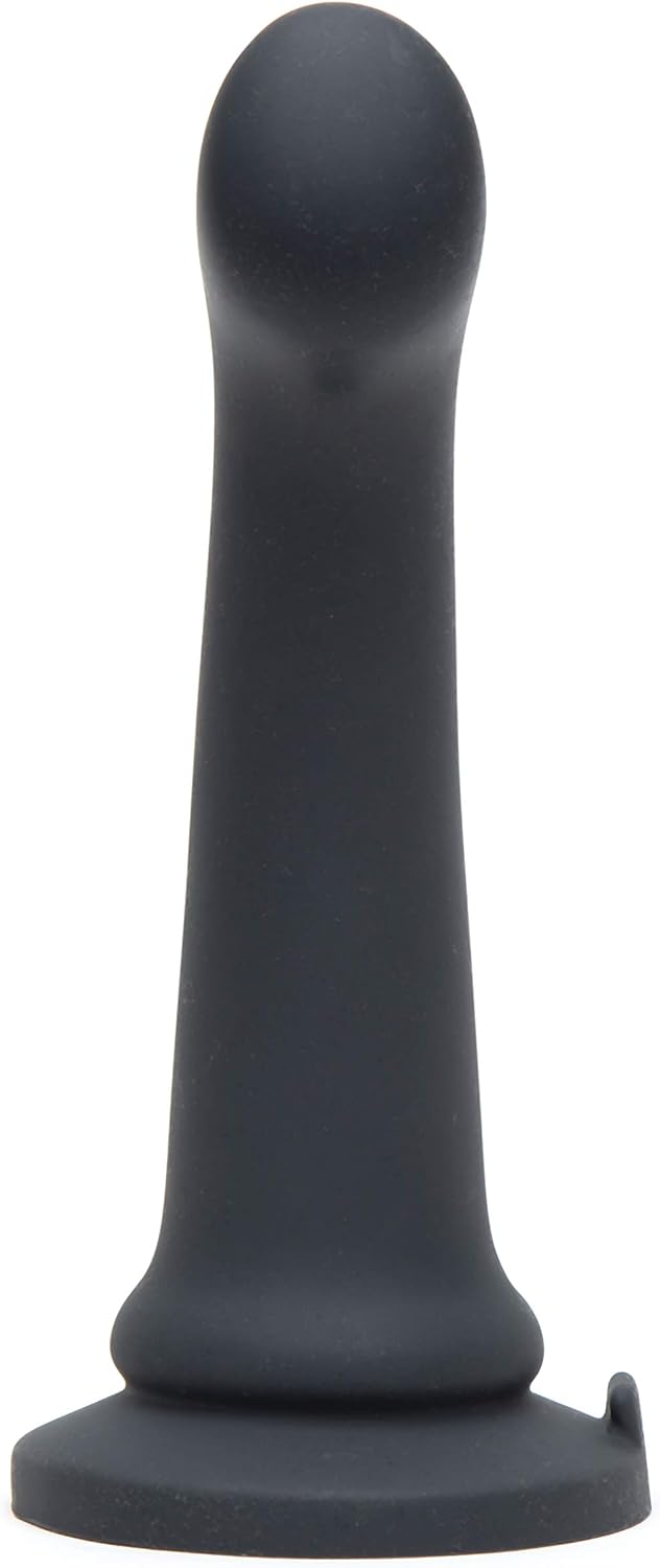 Fifty Shades of Grey Curved Dildo - 6.5 Inch Suction Cup Dildo - Flexible Dildo - Waterproof - Black