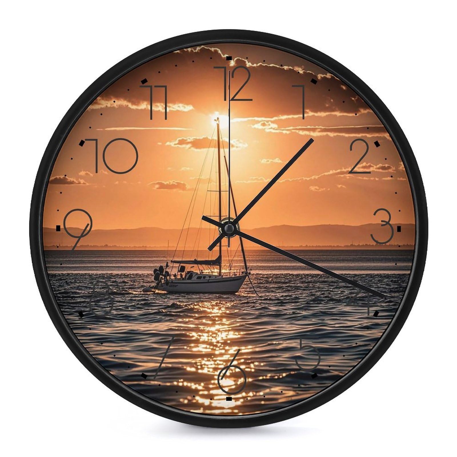 Horloge murale silencieuse pour retrouver le sommeil et la concentration chez soi