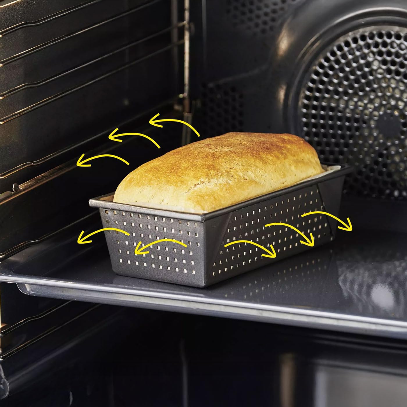 Betty Bossi - Brotbackform 23 cm für Kastenbrot & Zupfbrot Backbuch (40523) | Antihaft Kastenform mit Rezeptideen