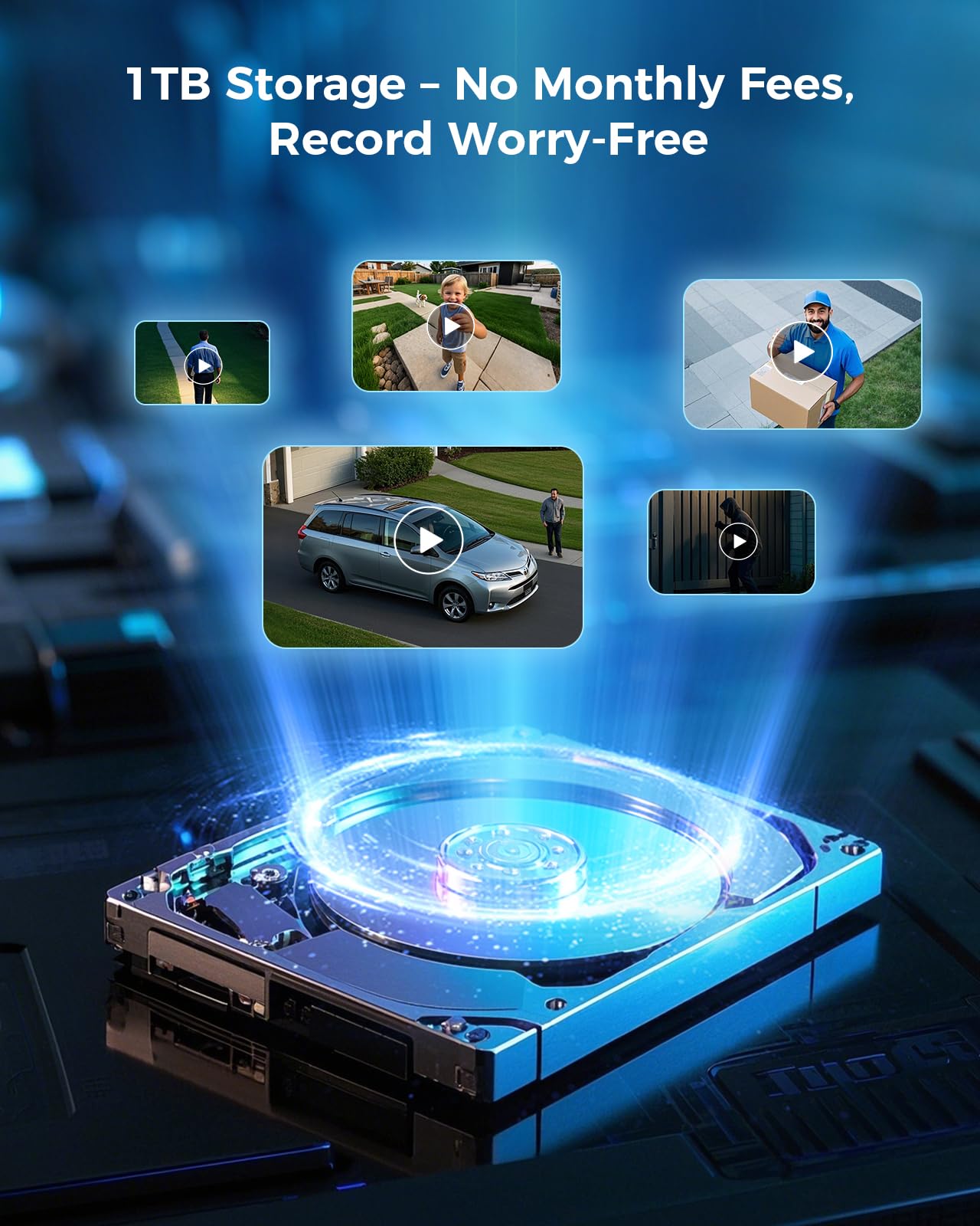 Hiseeu 8MP Outdoor Security Camera System -4