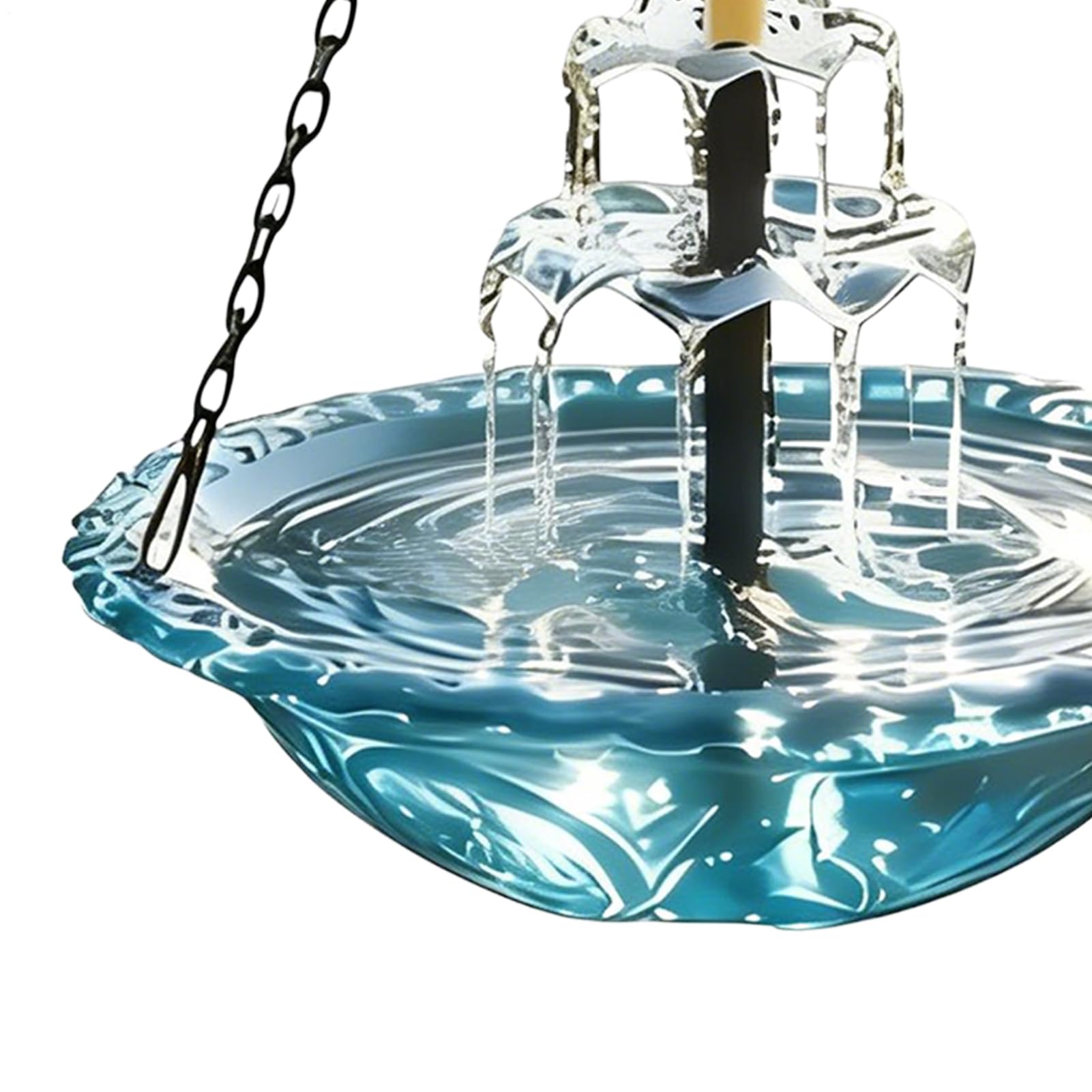 Fontaines pour bain d'oiseaux solaires pour l'extérieur | Fontaine pour bain d'oiseaux extérieure à suspendre - Fontaine solaire pour colibris - pour les observateurs d'oiseaux, balcon, porche, cour
