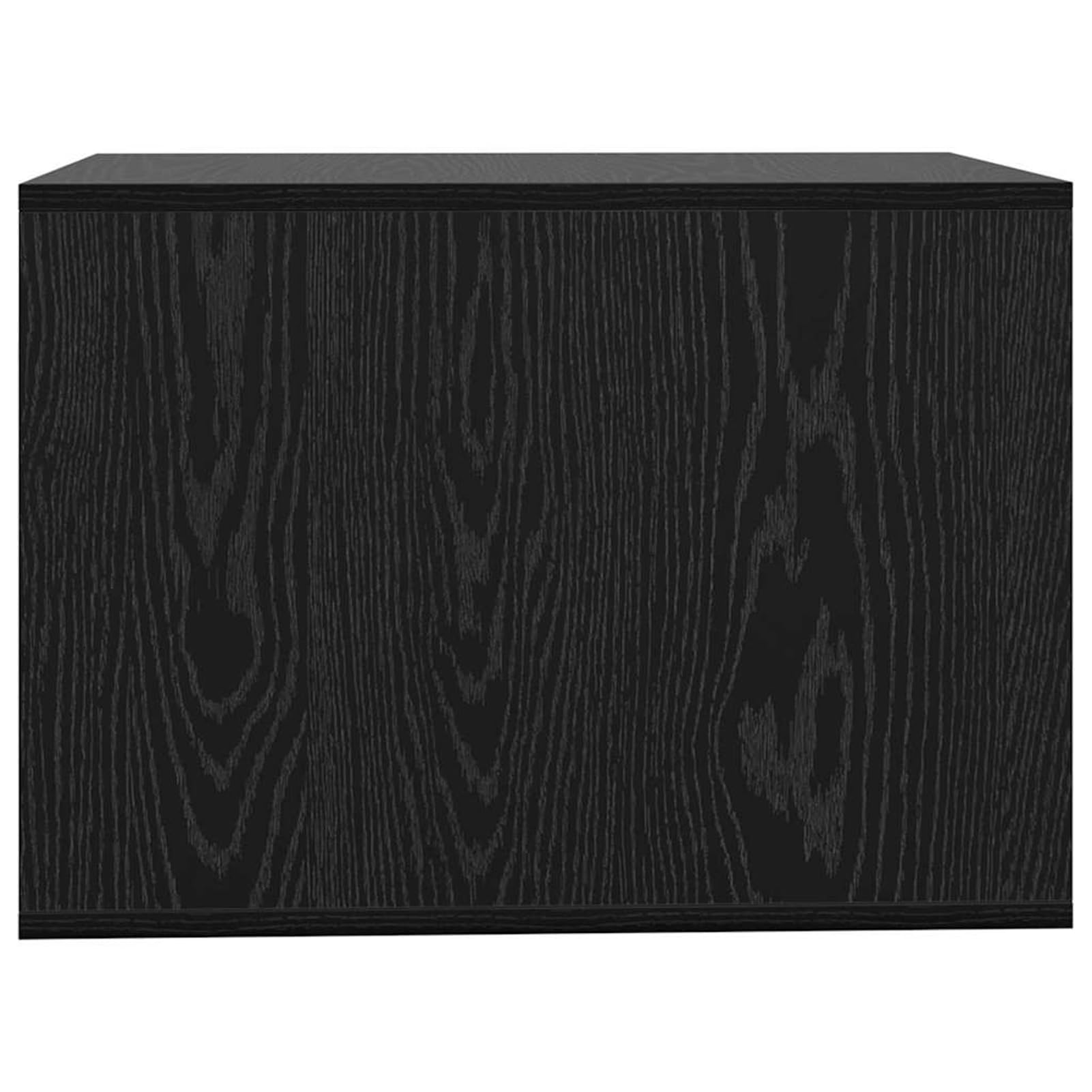 Gecheer Katzenstreu Box Umzäunung, Holzwerkstoff-Konstruktion Schwarz Eichen-Optik 47x59x42 cm für Katzen-Toilette, modernes Design für das Wohnzimmer
